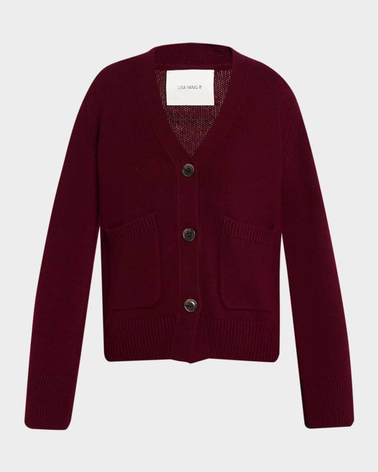 Danni Cashmere V-Neck Cardigan by LISA YANG