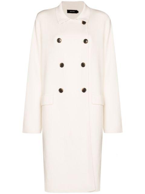 Edith double-breasted cashmere coat by LISA YANG
