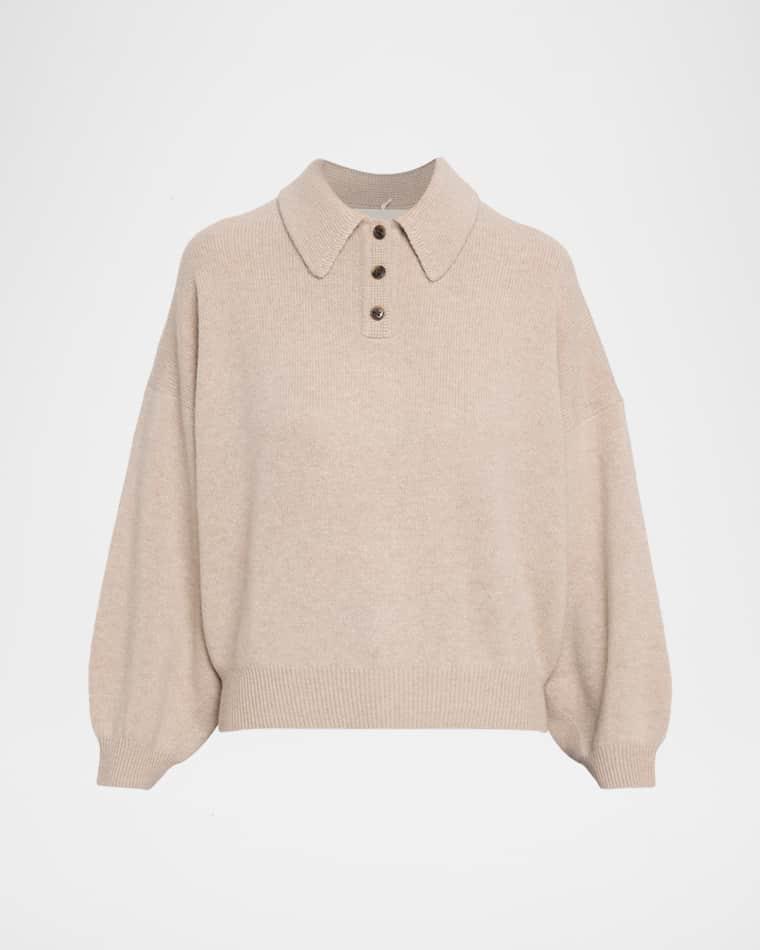 Etta Cashmere Polo Sweater by LISA YANG