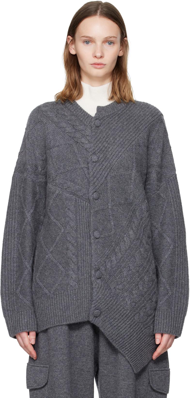 Gray Audrina Cardigan by LISA YANG