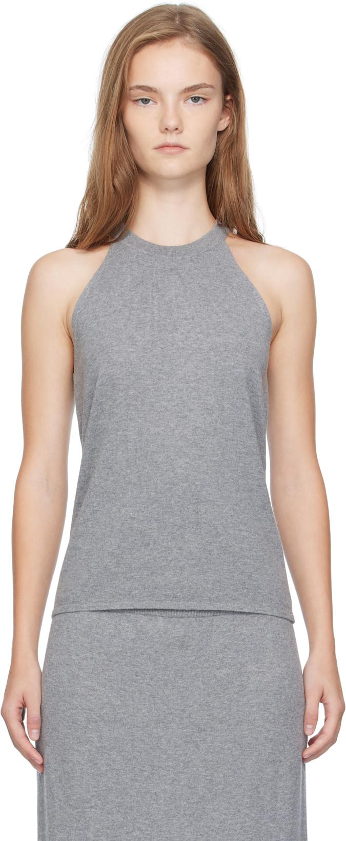 Gray Bria Tank Top by LISA YANG