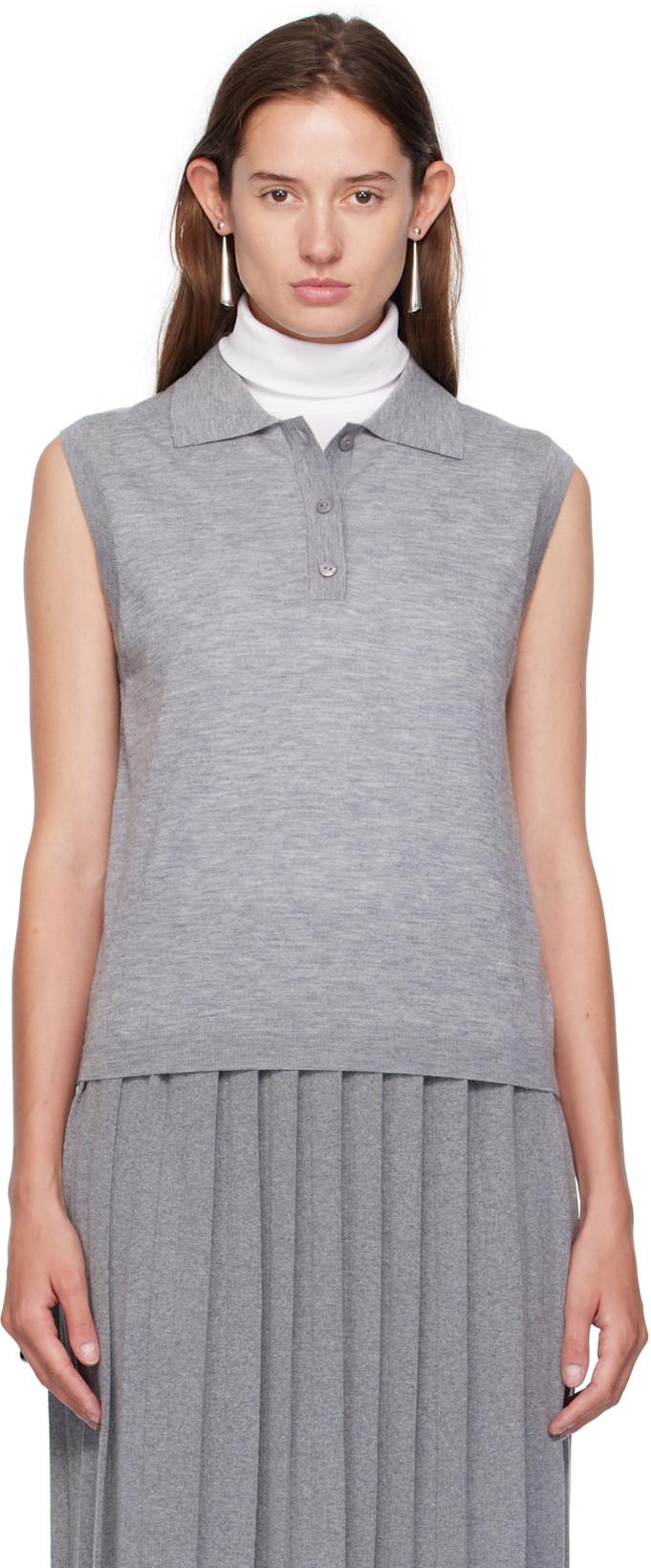 Gray Lise Polo by LISA YANG