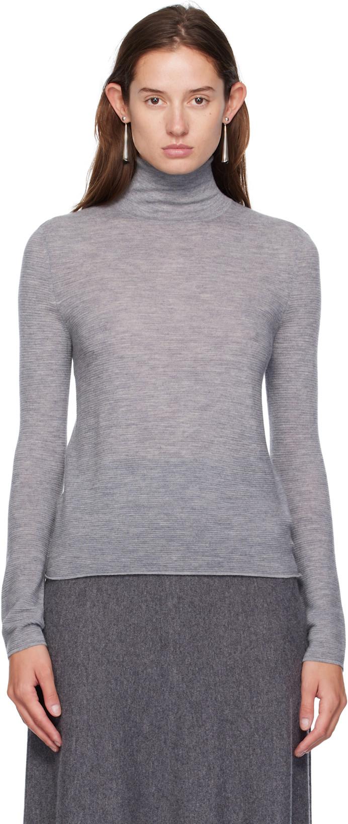 Gray Lory Turtleneck by LISA YANG