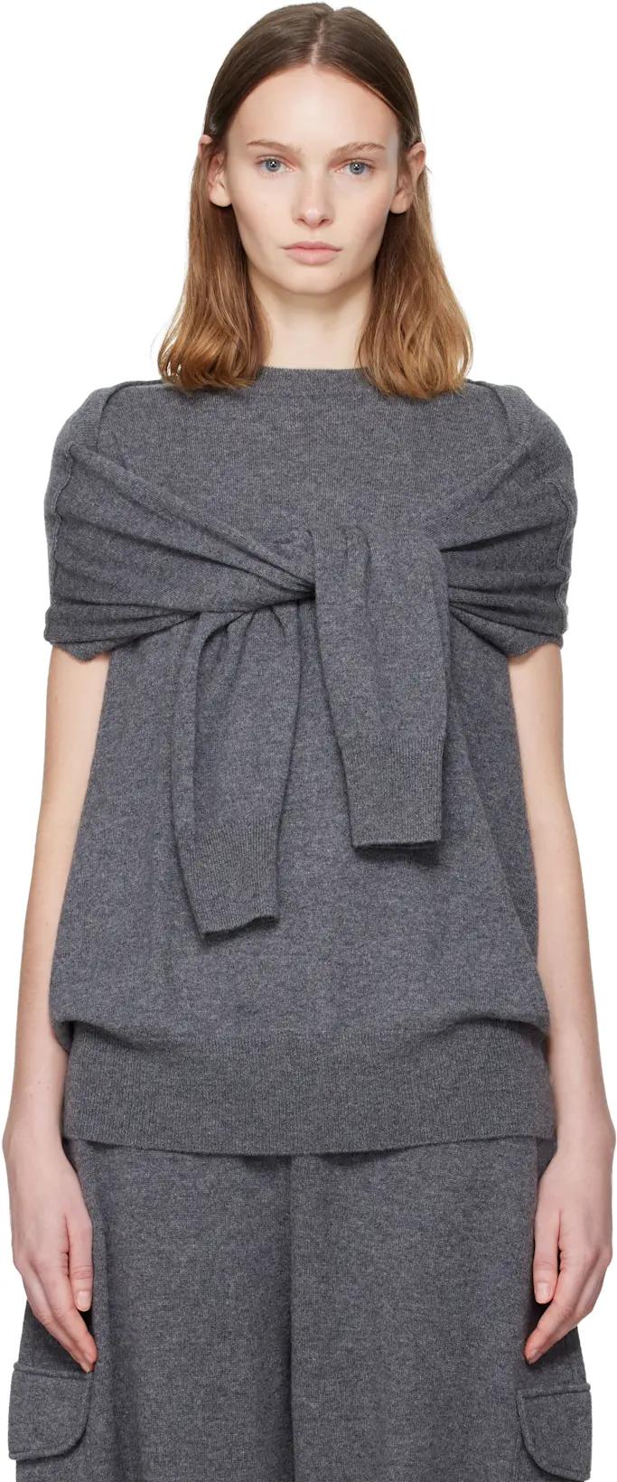 Gray Othelia Sweater by LISA YANG