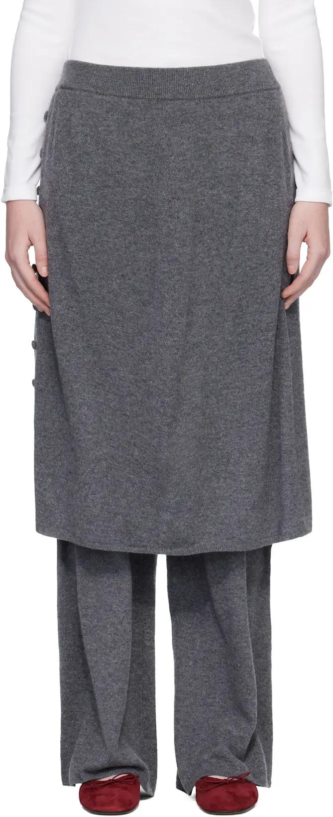 Gray 'The Payton' Trousers by LISA YANG