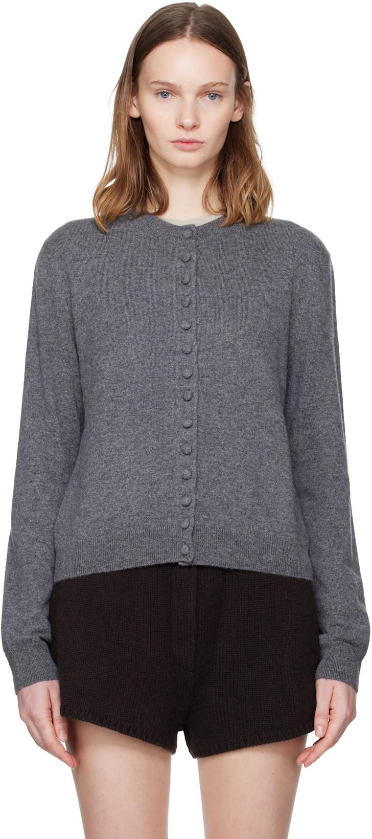 Gray Wilona Cardigan by LISA YANG