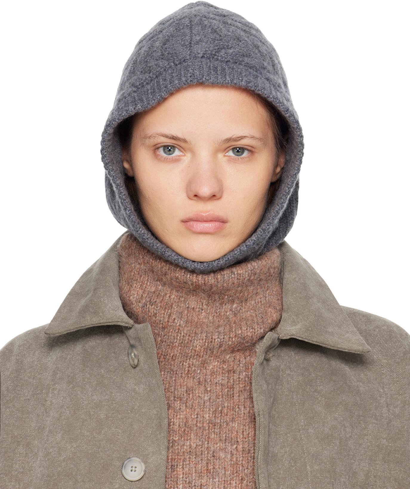 Gray Ylda Balaclava by LISA YANG