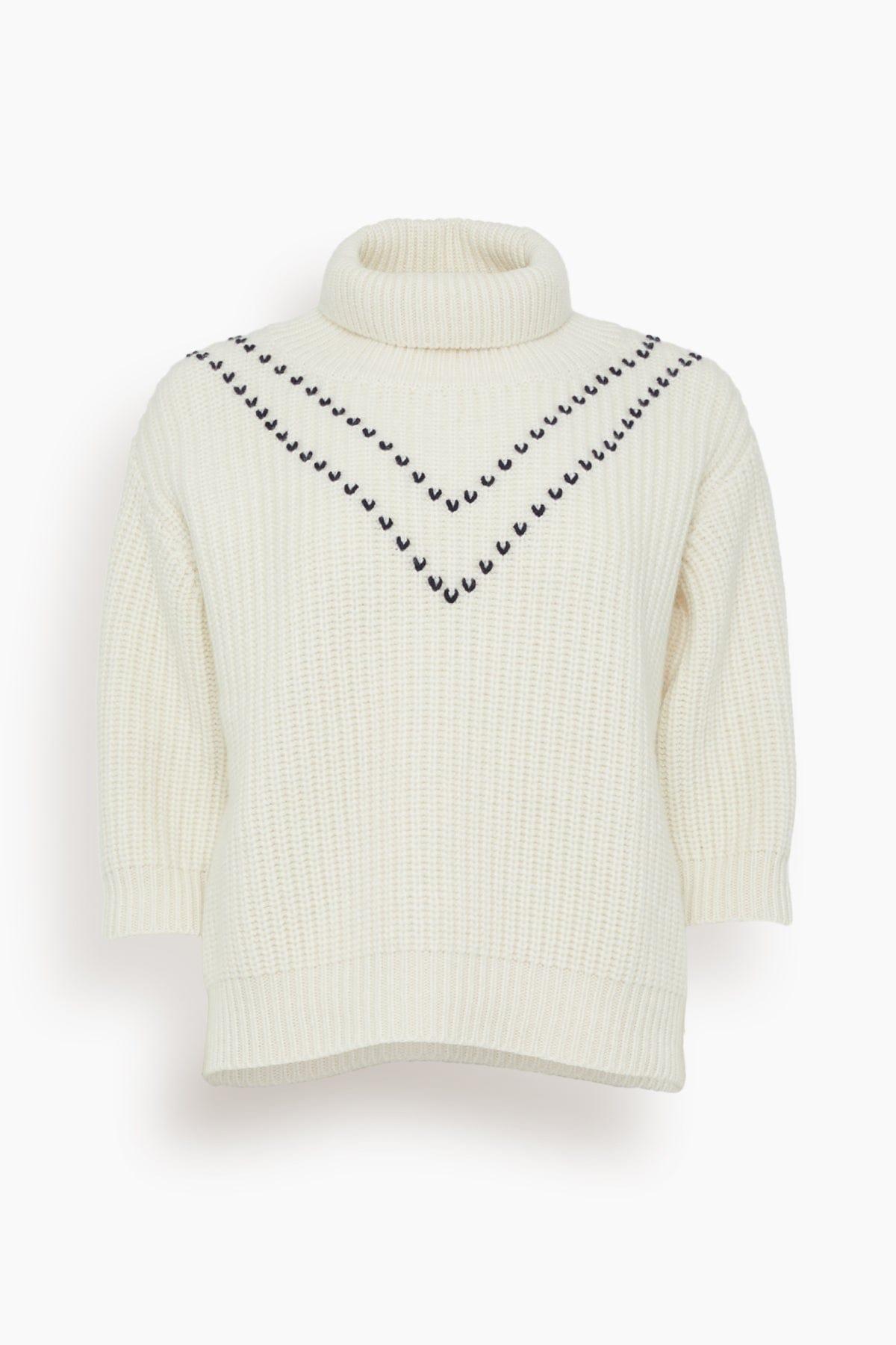 Henny Sweater in Cream/Navy by LISA YANG