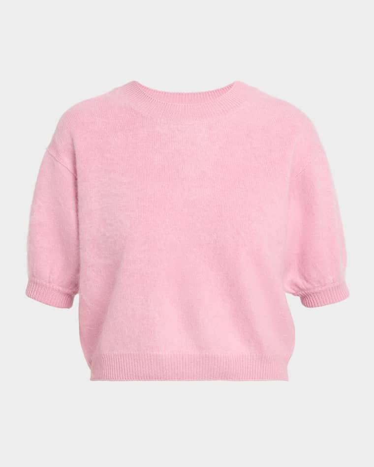 Juniper Short-Sleeve Cashmere Sweater by LISA YANG