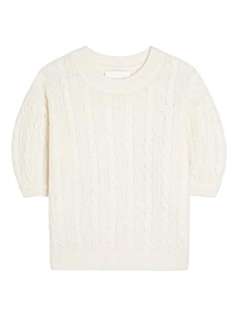 Kenzie cable-knit top by LISA YANG