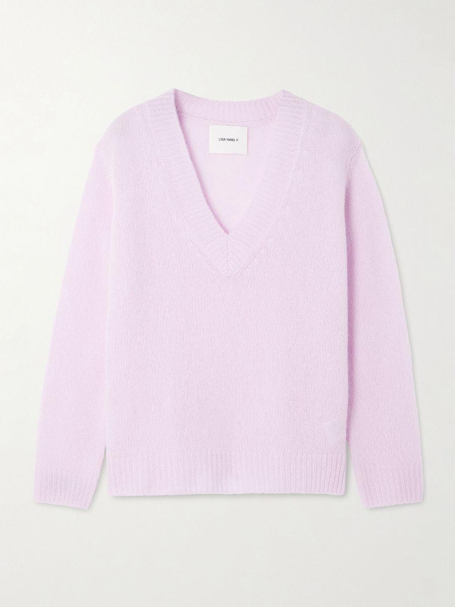 Leona cashmere and silk-blend sweater by LISA YANG