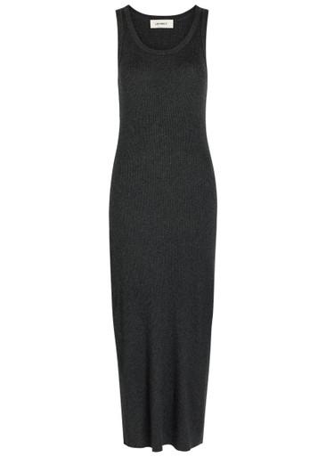 Lexie cotton and cashmere-blend midi dress by LISA YANG