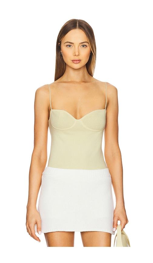Lisa Yang Alicia Top in Butter Yellow in Lemon by LISA YANG