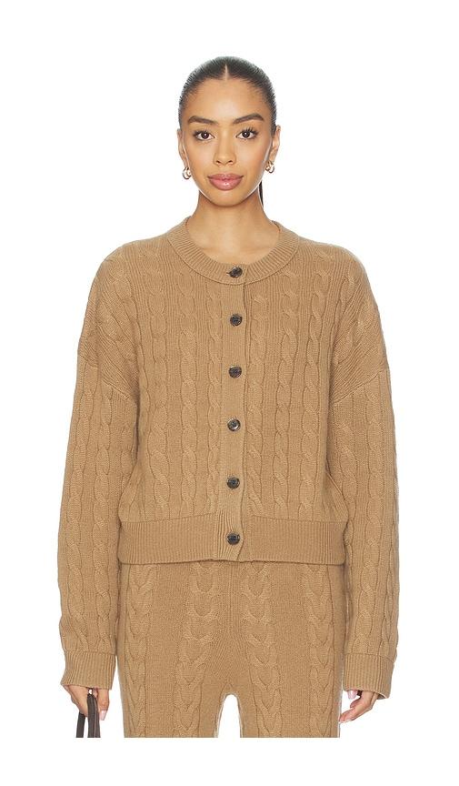 Lisa Yang Cassie Cardigan in Tan by LISA YANG