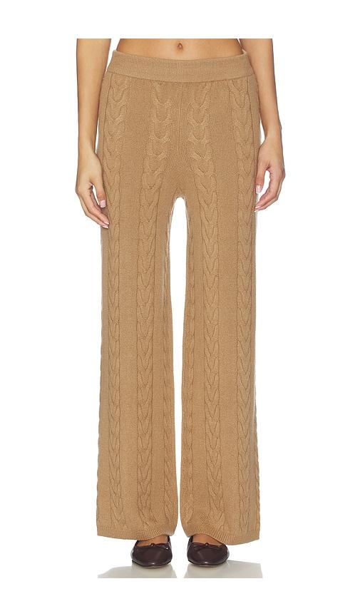 Lisa Yang Dagny Trousers in Tan by LISA YANG