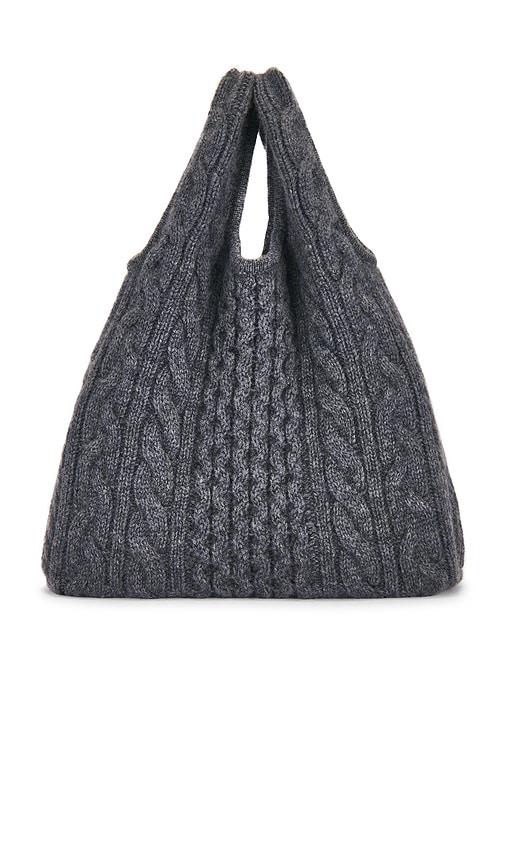 Lisa Yang Oma Cable Tote in Grey by LISA YANG
