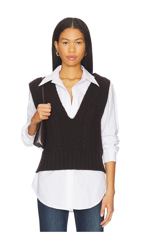 Lisa Yang Sallie Vest in Brown by LISA YANG