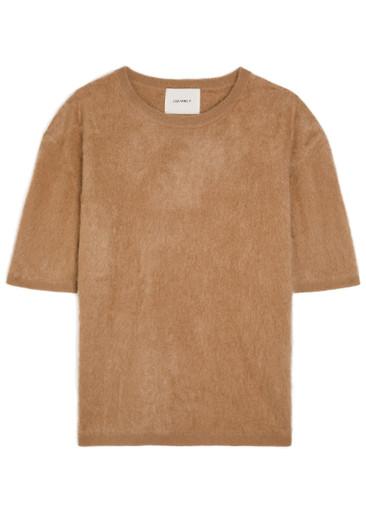 Maren brushed cashmere top by LISA YANG