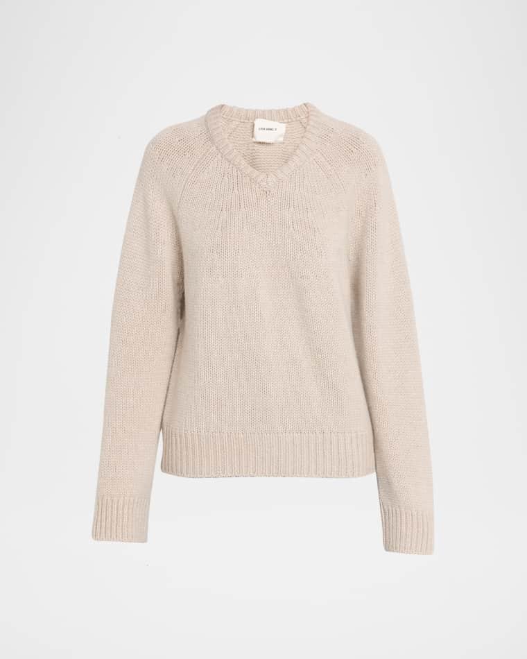 Oia Cashmere V-Neck Sweater by LISA YANG