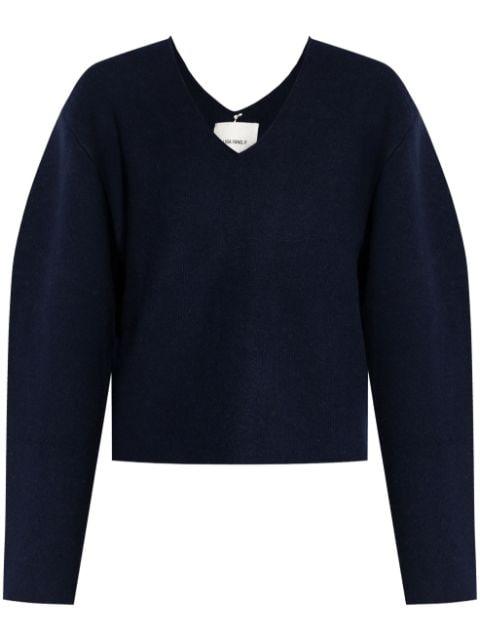 Sara V-back cashmere jumper by LISA YANG