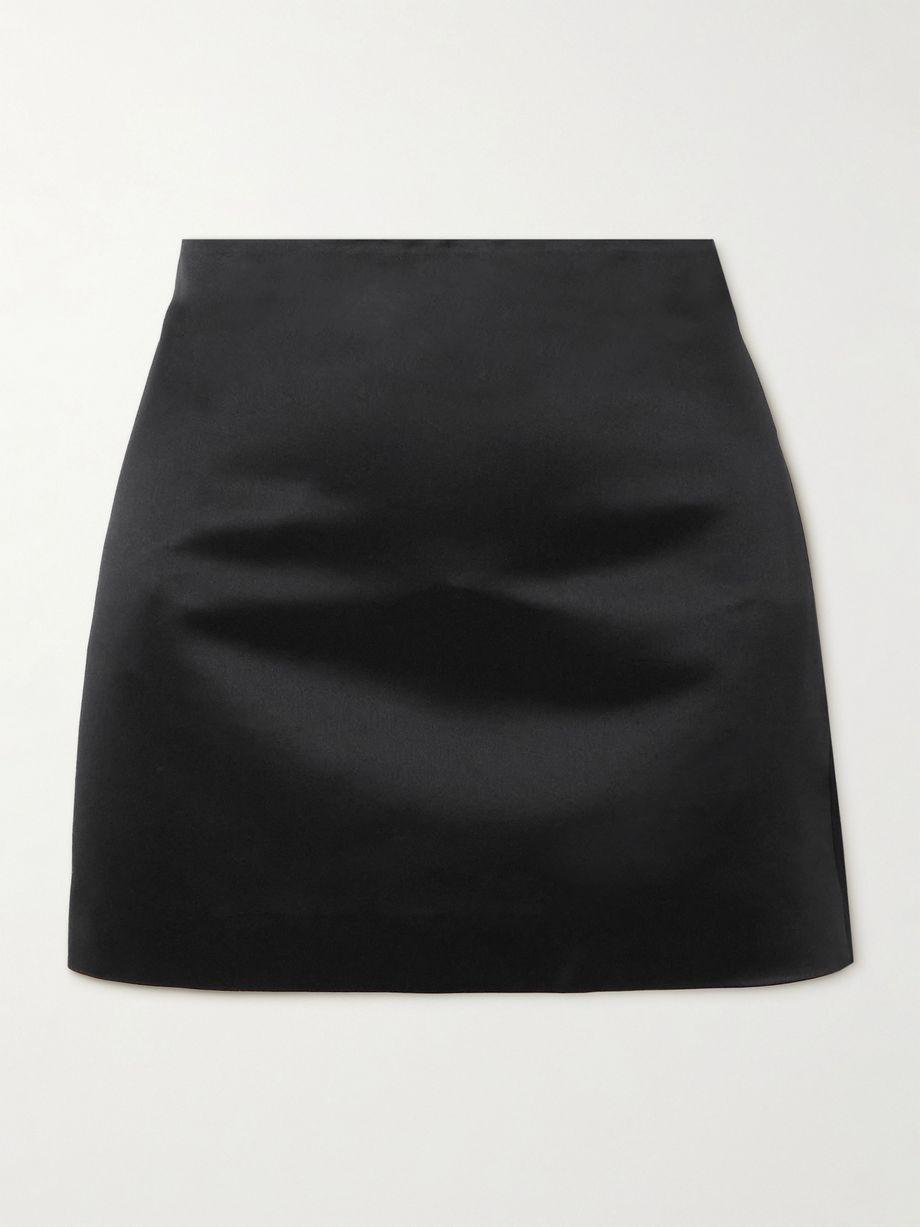 Silk-satin mini skirt by LISA YANG