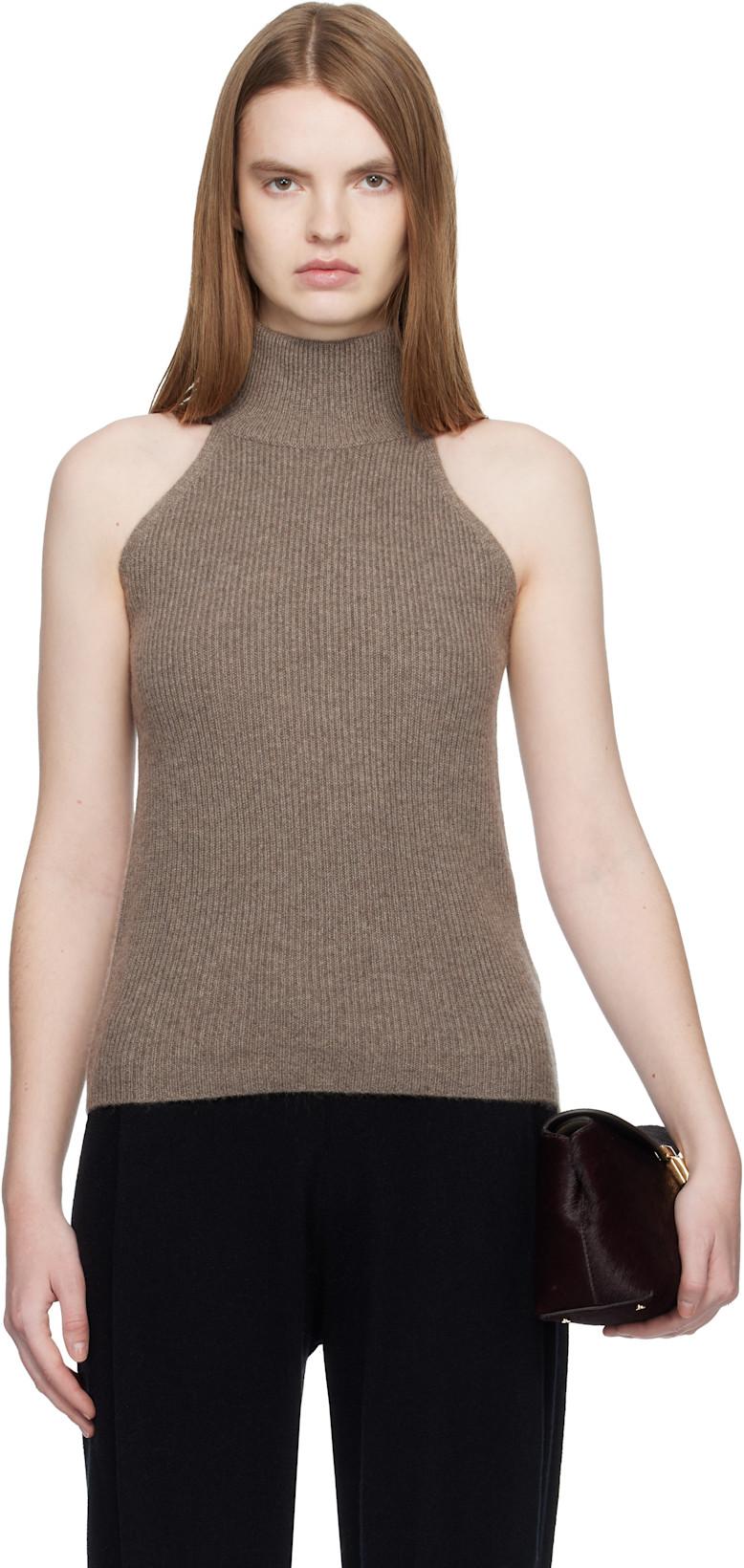 Taupe 'The Freya' Top by LISA YANG