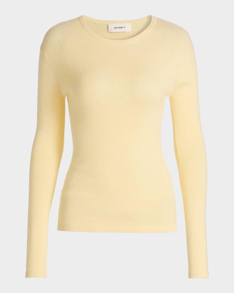 Vivian Cotton-Cashmere Top by LISA YANG