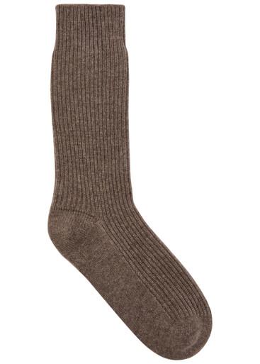 Zera ribbed cashmere socks by LISA YANG
