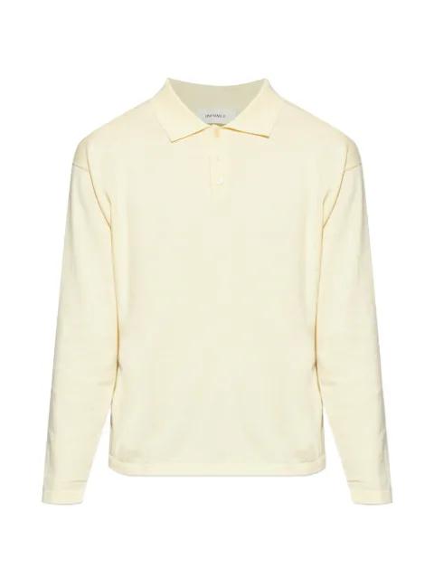 button long-sleeve polo shirt by LISA YANG