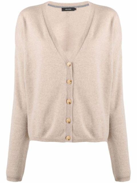 button-up cashmere cardigan by LISA YANG