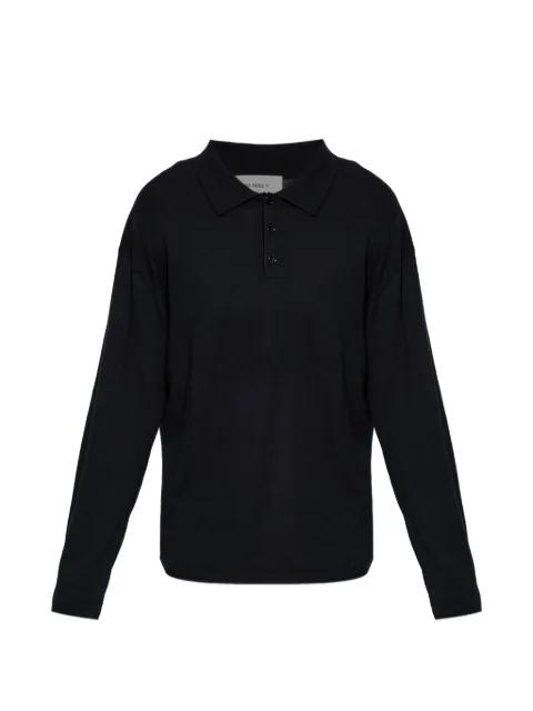 buttoned polo shirt by LISA YANG