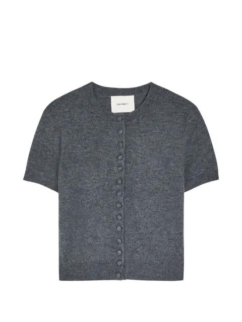 buttoned short-sleeve cardigan by LISA YANG
