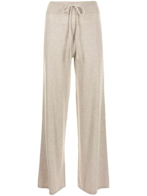 drawstring wide-leg cashmere trousers by LISA YANG