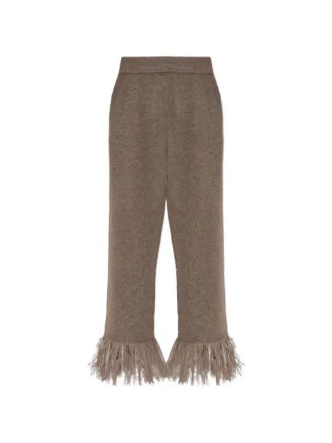 fringed trousers by LISA YANG