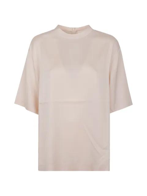 mock-neck blouse by LISA YANG