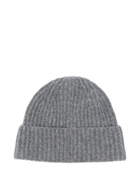 ribbed-knit beanie hat by LISA YANG