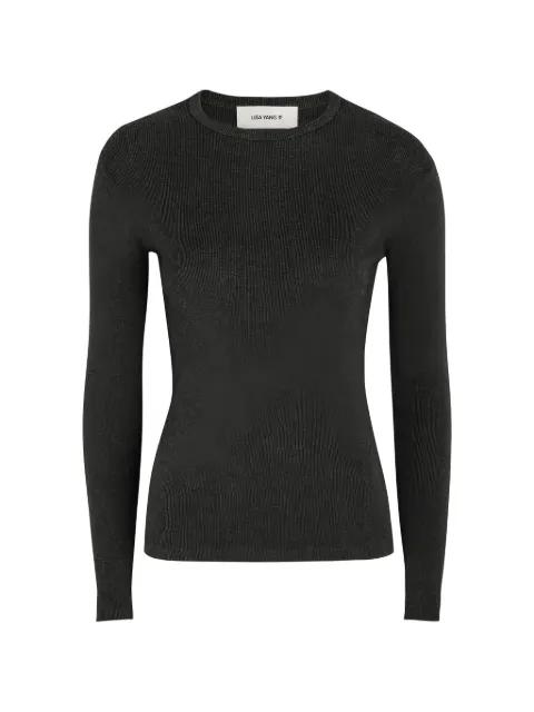 ribbed long-sleeve T-shirt by LISA YANG