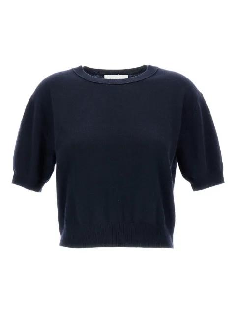 ribbed short-sleeve T-shirt by LISA YANG