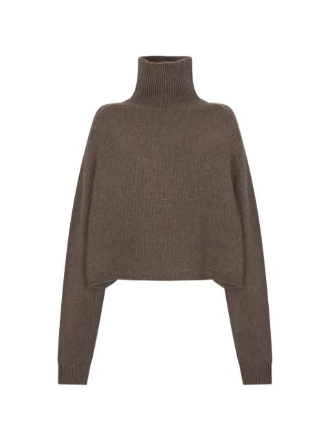 roll neck long-sleeve sweater by LISA YANG