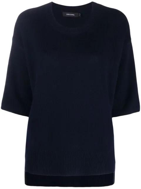 short sleeve cashmere jumper by LISA YANG