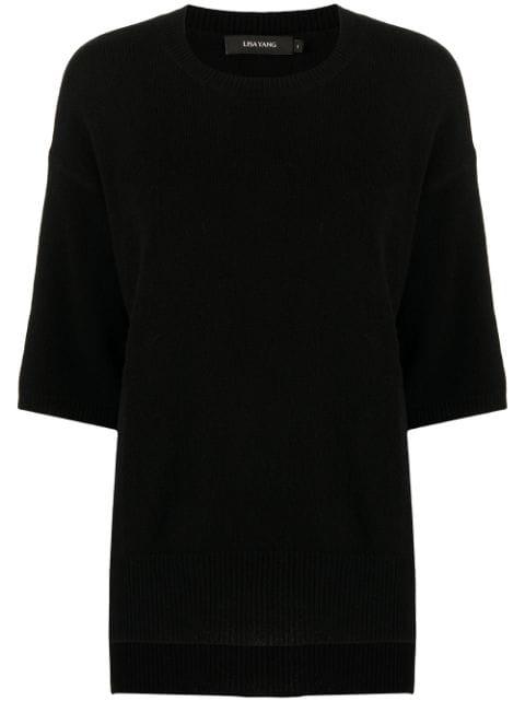 short-sleeve cashmere top by LISA YANG