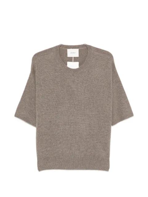 short-sleeve knitted T-shirt by LISA YANG