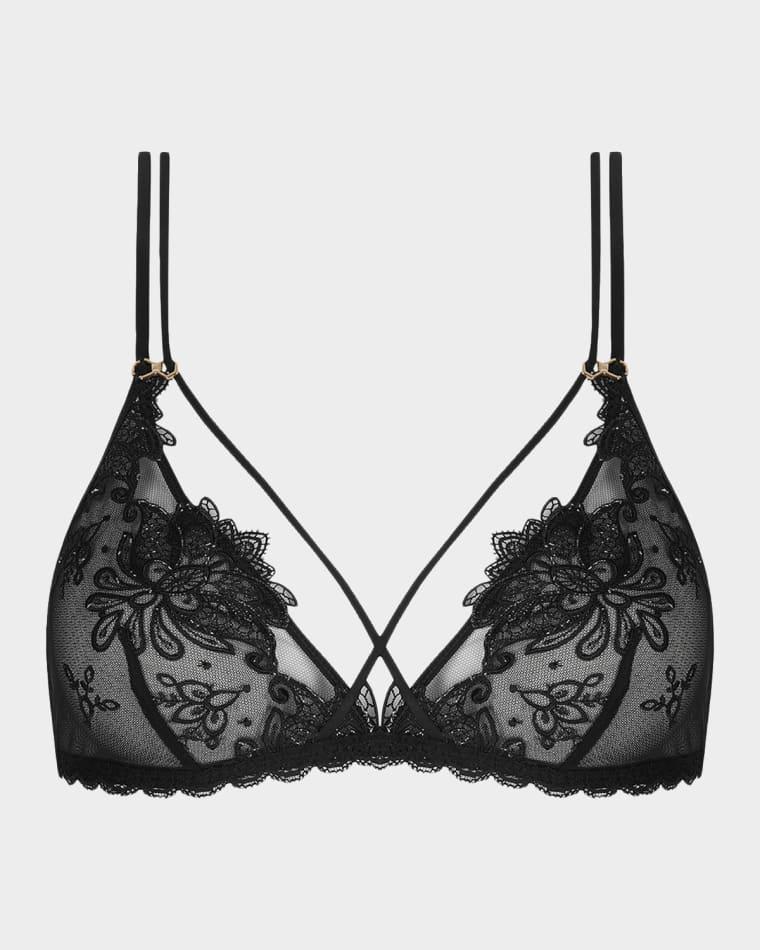 Diva Glamour Embroidered Contour Bralette by LISE CHARMEL