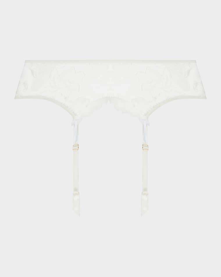 Sublime Organza Embroidered Lace Suspender Belt by LISE CHARMEL