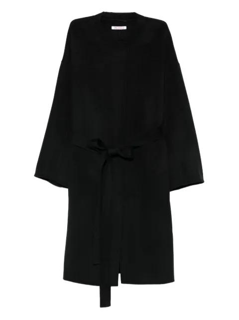 belted wool coat by LISKA