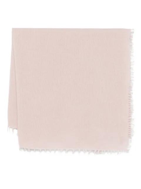 frayed-edges cashmere scarf by LISKA