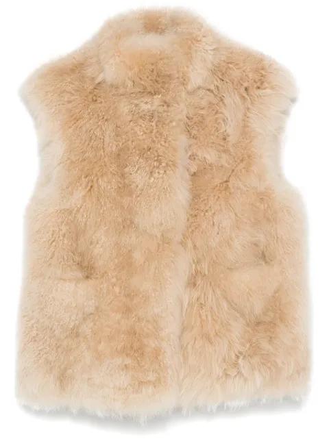 fur gilet by LISKA