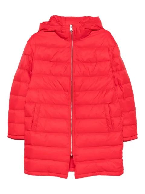 hoodied quilted puffer jacket by LISKA
