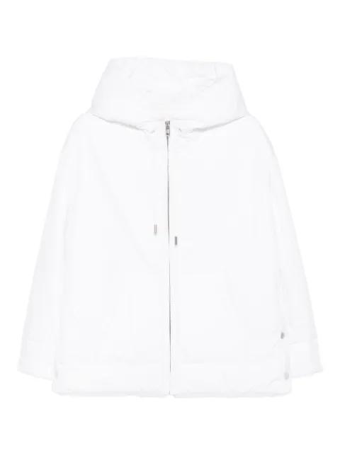 hoodied zip-front coat by LISKA