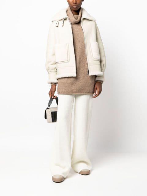 oversize shearling jacket by LISKA